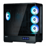 Zalman Z10 DS fekete (táp nélküli) 15" LED Kijelzős ablakos ATX ház - Image 10