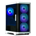Zalman M4 fehér (táp nélküli) ablakos mATX ház