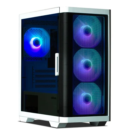 Zalman M4 fehér (táp nélküli) ablakos mATX ház