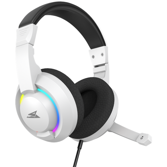 HDP Baracuda BGH-021W HYDRA-W gamer fejhallgató mikrofonnal - RGB - fehér - Image 2