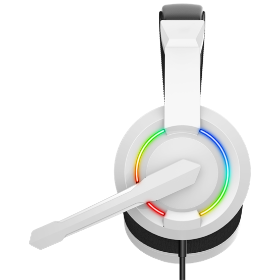 HDP Baracuda BGH-021W HYDRA-W gamer fejhallgató mikrofonnal - RGB - fehér - Image 5