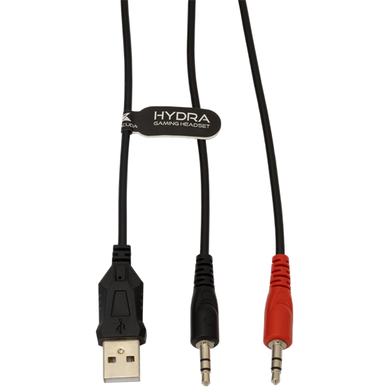 HDP Baracuda BGH-021W HYDRA-W gamer fejhallgató mikrofonnal - RGB - fehér - Image 7