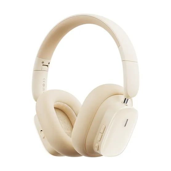 Baseus Bowie H1i Noise Cancelling Wireless Headphones vezeték nélküli fejhallgató, fehér - Image 3
