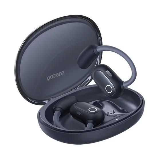 Baseus Eli Sport 1 Open-Ear True Wireless Earbuds vezeték nélküli fülhallgató, fekete