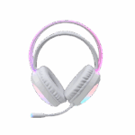 HDP MARVO Lumi 40 vezetékes fejhallgató - fehér - RGB világítás - Image 3