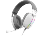 HDP MARVO Pulz 70S vezetékes fejhallgató - fehér - RGB világítás