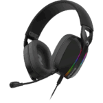 HDP MARVO Pulz 70S vezetékes fejhallgató - fekete - RGB világítás