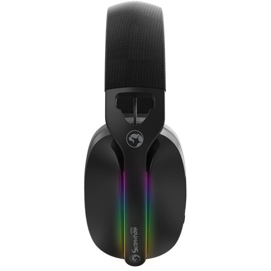 HDP MARVO Pulz 70S vezetékes fejhallgató - fekete - RGB világítás - Image 5