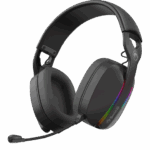 HDP MARVO Pulz 70W vezeték nélküli fejhallgató - fekete - RGB világítás