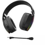 HDP MARVO Pulz 70W vezeték nélküli fejhallgató - fekete - RGB világítás - Image 3