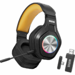 HDP MARVO Pulz 80W vezeték nélküli fejhallgató - fekete - RGB világítás - Image 2