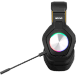 HDP MARVO Pulz 80W vezeték nélküli fejhallgató - fekete - RGB világítás - Image 5