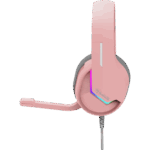 HDP MARVO Tactic 40 vezetékes fejhallgató - rózsaszín - RGB világítás - Image 6
