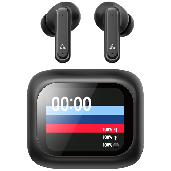 HDP SBOX EB-TWS08-B bluetooth v5.4 in-ear fülhallgató touch kijelzővel és mikrofonnal - BR+EDR+BLE - fekete - Image 2