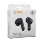 HDP SBOX EB-TWS12B bluetooth v5.4 in-ear fülhallgató mikrofonnal - EDR - fekete - Image 6