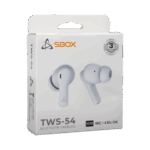 HDP SBOX EB-TWS54-W bluetooth v5.4 fülhallgató 4 mikrofonnal - ANC + ENC, BR+EDR+BLE - fehér - Image 7