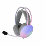 HDP White Shark GH-2342-W FIREFLY gamer fejhallgató mikrofonnal - fehér