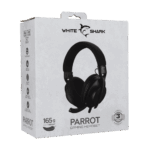 HDP White Shark GH-2440B PARROT gamer fejhallgató mikrofonnal - fekete - Image 8