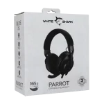 HDP White Shark GH-2440B PARROT gamer fejhallgató mikrofonnal - fekete - Image 8