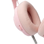 HDP White Shark GH-2440P PARROT gamer fejhallgató mikrofonnal - rózsaszín - Image 5