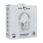 HDP White Shark GH-2440W/G PARROT gamer fejhallgató mikrofonnal - fehér/szürke - Image 8