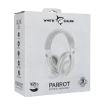 HDP White Shark GH-2440W/G PARROT gamer fejhallgató mikrofonnal - fehér/szürke - Image 8
