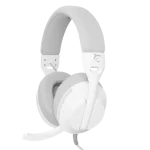 HDP White Shark GH-2440W/G PARROT gamer fejhallgató mikrofonnal - fehér/szürke