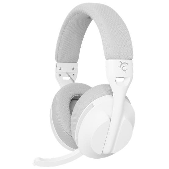 HDP White Shark GH-2441W FALCON-W vezeték nélküli gamer fejhallgató mikrofonnal - fehér - Image 1