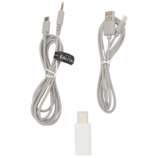 HDP White Shark GH-2441W FALCON-W vezeték nélküli gamer fejhallgató mikrofonnal - fehér - Image 7