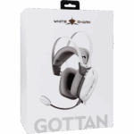 HDP White Shark GH-2446W GOTTAN vezeték nélküli gamer fejhallgató mikrofonnal - fehér - Image 9