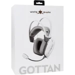 HDP White Shark GH-2446W GOTTAN vezeték nélküli gamer fejhallgató mikrofonnal - fehér - Image 6