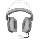 HDP White Shark GH-2446W GOTTAN vezeték nélküli gamer fejhallgató mikrofonnal - fehér - Image 7