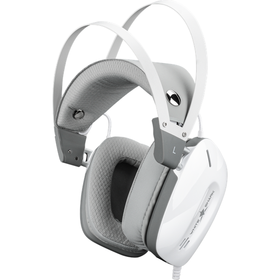 HDP White Shark GH-2446W GOTTAN vezeték nélküli gamer fejhallgató mikrofonnal - fehér - Image 6