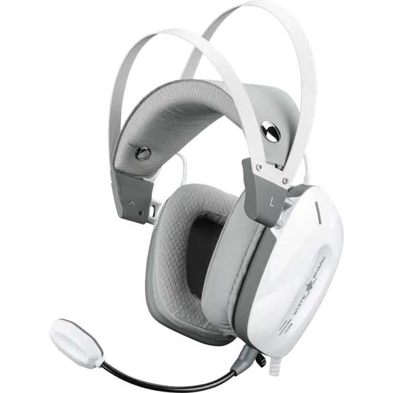 HDP White Shark GH-2446W GOTTAN vezeték nélküli gamer fejhallgató mikrofonnal - fehér - Image 1