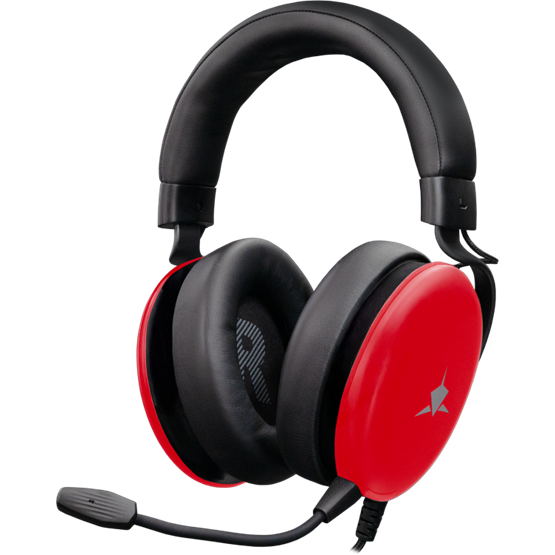 HDP White Shark GH-2540R ELEPHANT vezetékes gamer fejhallgató mikrofonnal - piros - Image 1