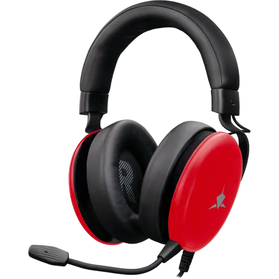 HDP White Shark GH-2540R ELEPHANT vezetékes gamer fejhallgató mikrofonnal - piros