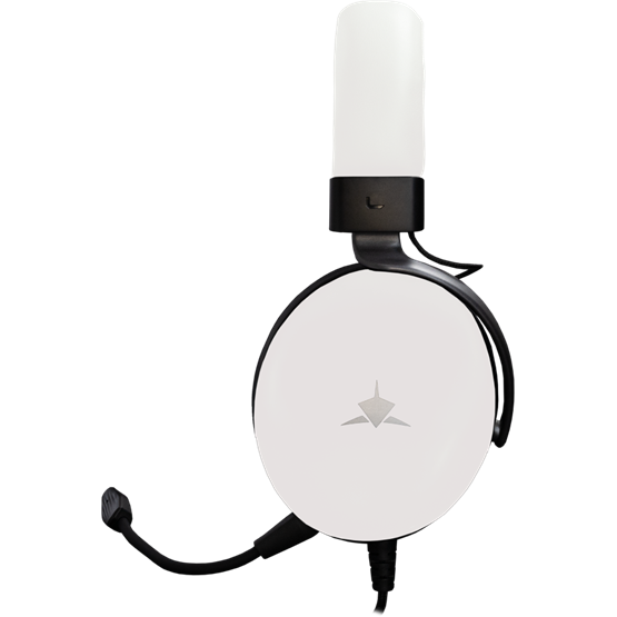 HDP White Shark GH-2540W ELEPHANT vezetékes gamer fejhallgató mikrofonnal - fehér - Image 2
