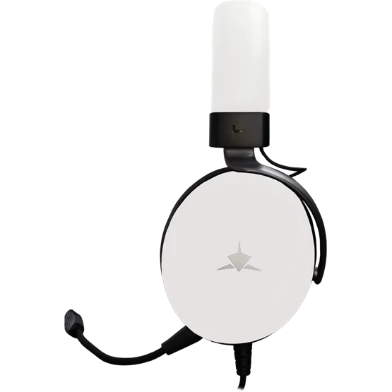 HDP White Shark GH-2540W ELEPHANT vezetékes gamer fejhallgató mikrofonnal - fehér - Image 2