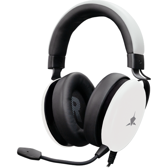 HDP White Shark GH-2540W ELEPHANT vezetékes gamer fejhallgató mikrofonnal - fehér - Image 1