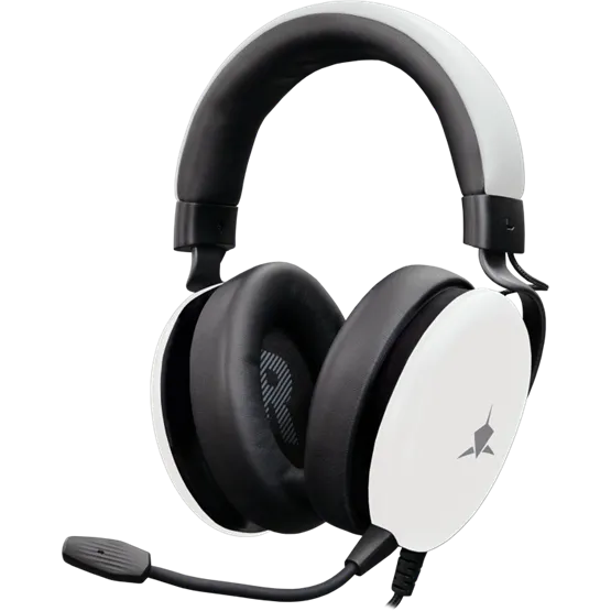 HDP White Shark GH-2540W ELEPHANT vezetékes gamer fejhallgató mikrofonnal - fehér