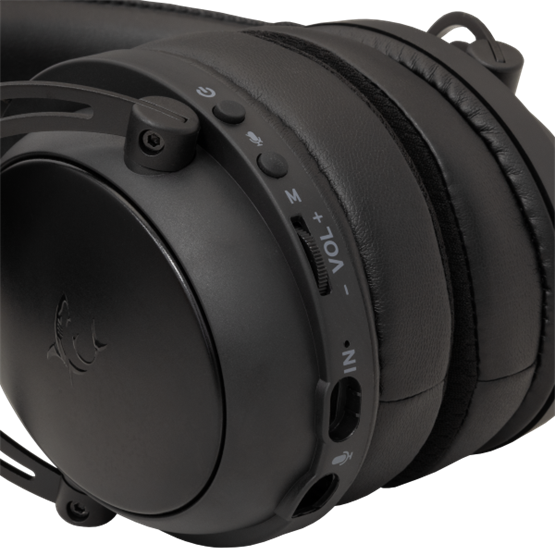 HDP White Shark WGH-2443B GORILLA vezeték nélküli gamer fejhallgató mikrofonnal - fekete - Image 6