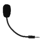 HDP White Shark WGH-2444B FIRECREST vezeték nélküli gamer fejhallgató mikrofonnal - fekete - Image 6