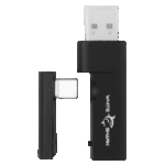 HDP White Shark WGH-2444B FIRECREST vezeték nélküli gamer fejhallgató mikrofonnal - fekete - Image 8