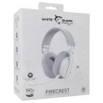 HDP White Shark WGH-2444W FIRECREST vezeték nélküli gamer fejhallgató mikrofonnal - fehér - Image 9