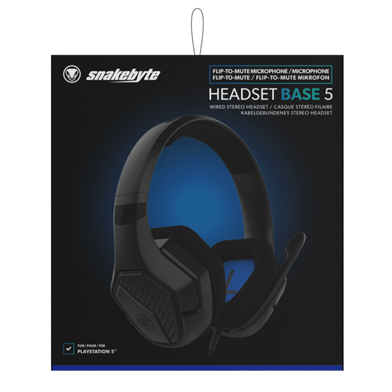 HDS Snakebyte PS5 HeadSet Base 5 - fekete - Bontott termék - Image 4