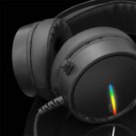 HDS White Shark OCELOT GH-2042 gamer fejhallgató mikrofonnal - fekete - Image 5