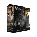 HDS White Shark OCELOT GH-2042 gamer fejhallgató mikrofonnal - fekete - Image 6