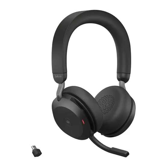 HEA Jabra Evolve2 75 - USB-C MS Teams with Charging Stand - Black - Image 3