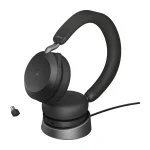 HEA Jabra Evolve2 75 - USB-C MS Teams with Charging Stand - Black - Image 4