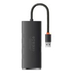 HUB Baseus Lite 4-Port USB Type-A HUB dokkoló állomás, 25 cm, fekete - Image 2